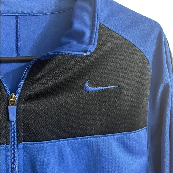 Men’s Nike Full Zip Up Blue Black Jacket Small - Picture 2 of 5